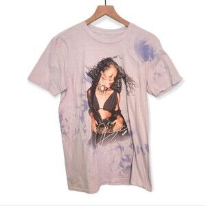 Aaliyah Graphic Tie-Dye Band T-Shirt Size Large